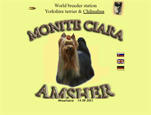 Tablet Screenshot of moniteciara.amsher.sk